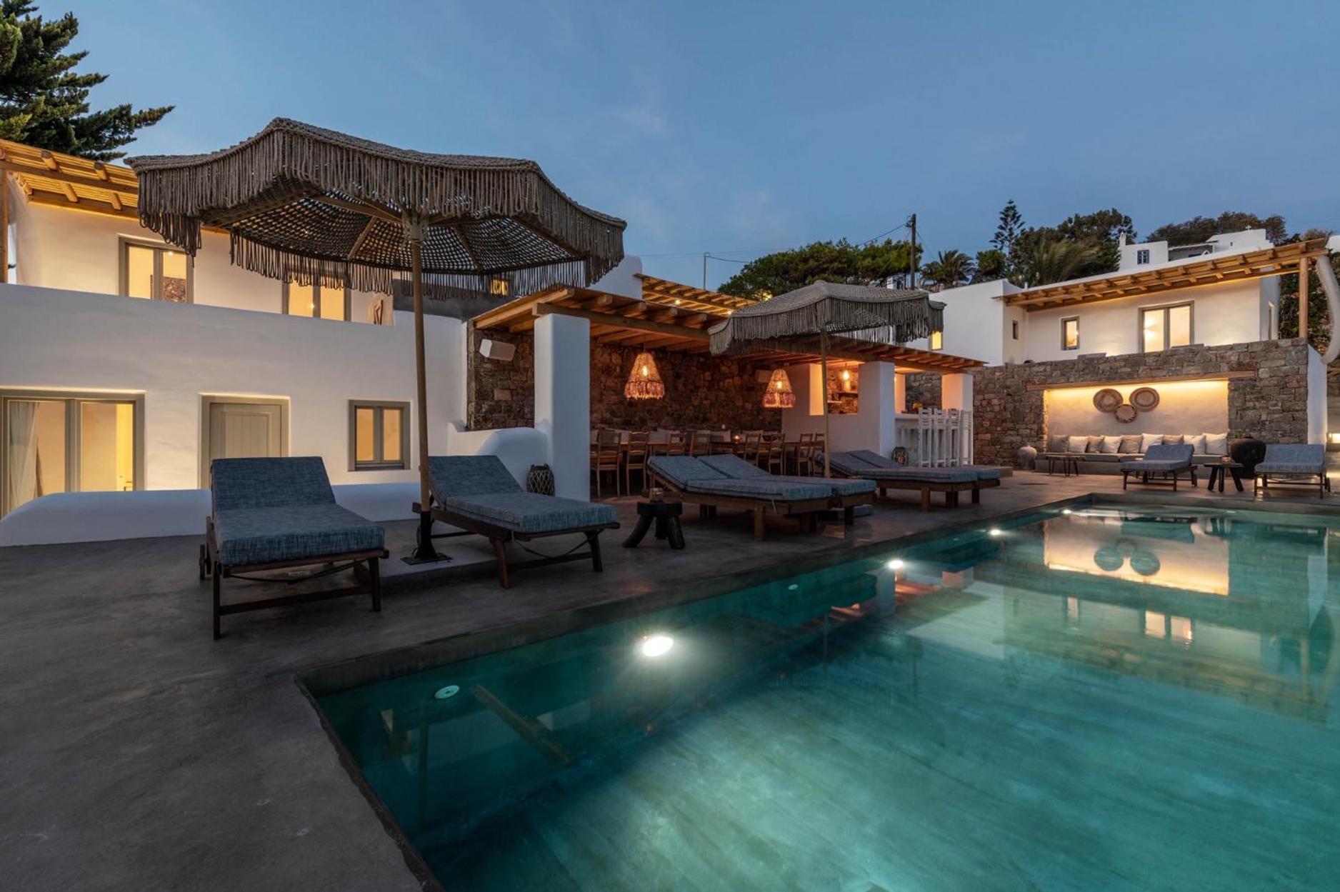 Trinity Mykonos - Beachfront Villa Platys Gialos  Dış mekan fotoğraf