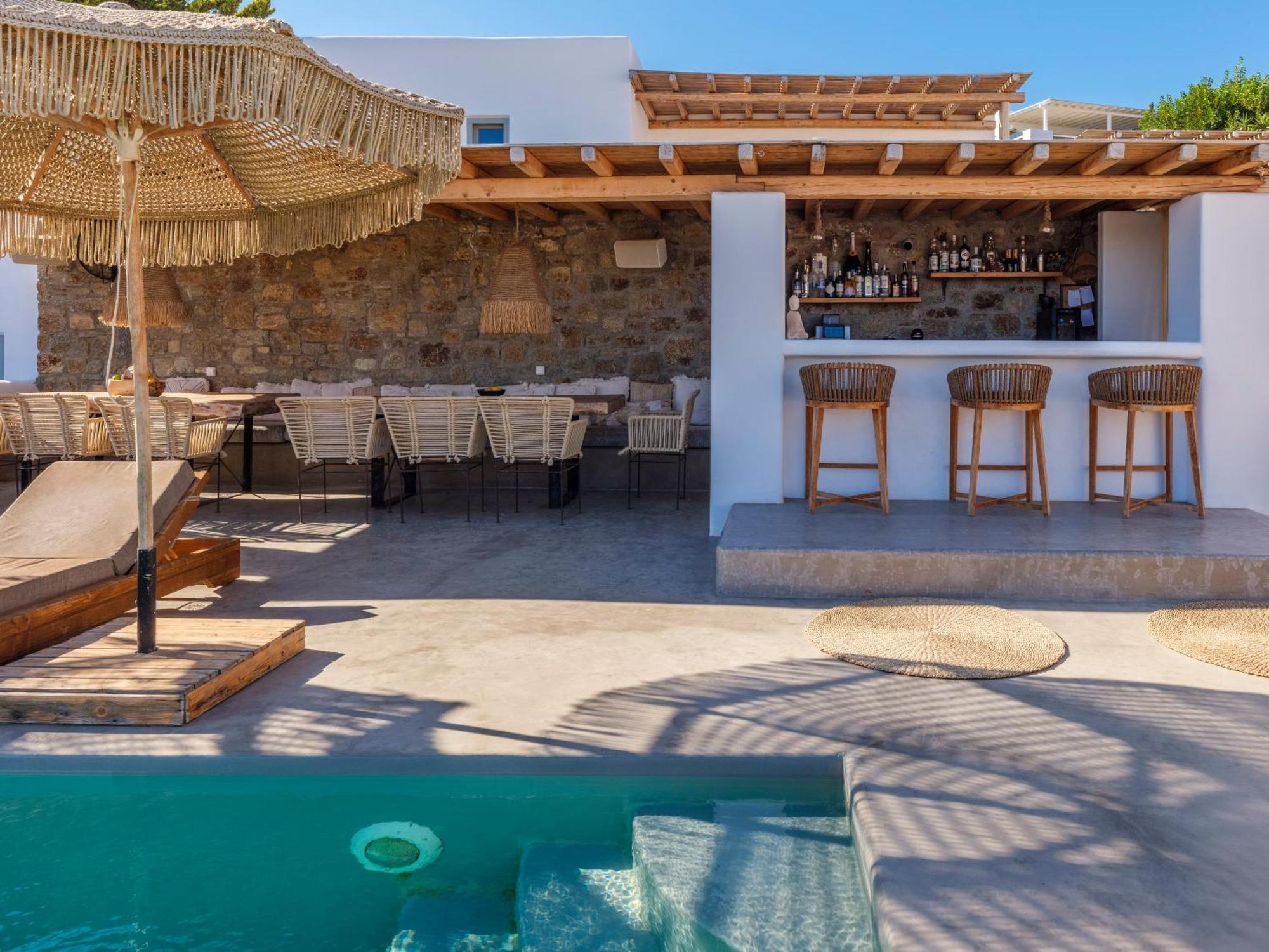 Trinity Mykonos - Beachfront Villa Platys Gialos  Dış mekan fotoğraf