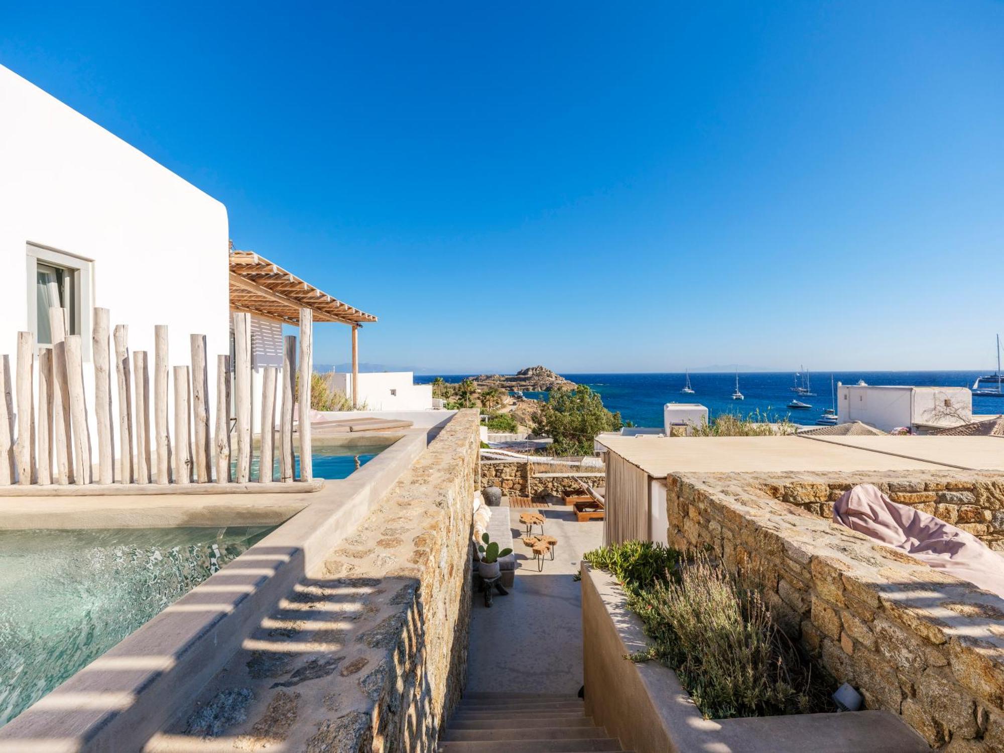 Trinity Mykonos - Beachfront Villa Platys Gialos  Dış mekan fotoğraf