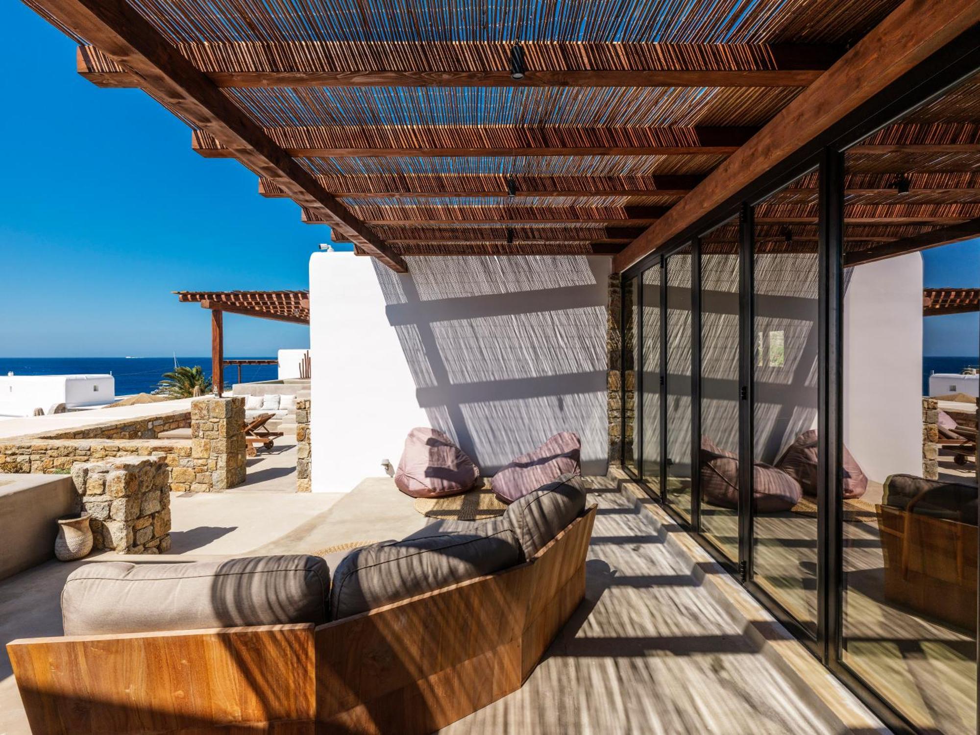 Trinity Mykonos - Beachfront Villa Platys Gialos  Dış mekan fotoğraf