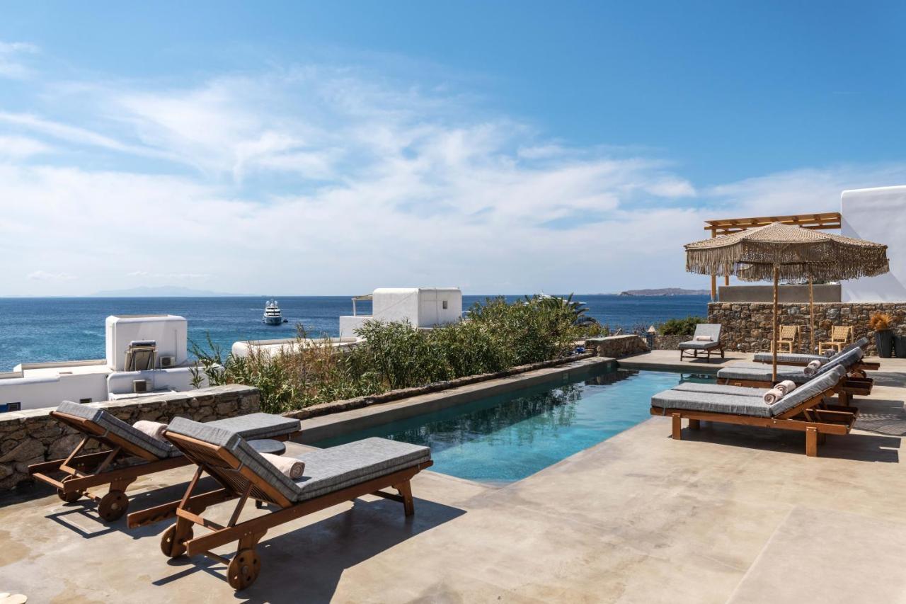 Trinity Mykonos - Beachfront Villa Platys Gialos  Dış mekan fotoğraf