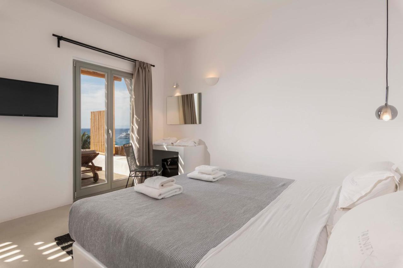 Trinity Mykonos - Beachfront Villa Platys Gialos  Dış mekan fotoğraf