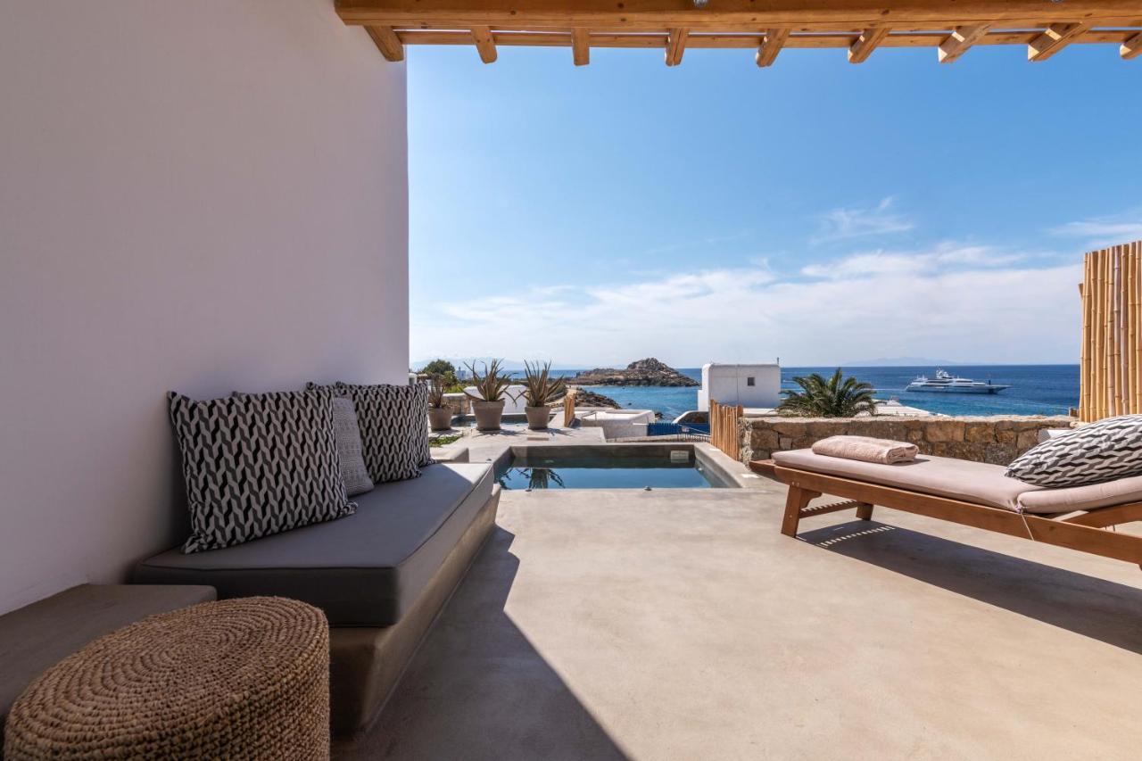 Trinity Mykonos - Beachfront Villa Platys Gialos  Dış mekan fotoğraf